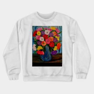 Flowers in the window Crewneck Sweatshirt